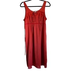Vintage JC Penney slip dress lace burnt orange size M